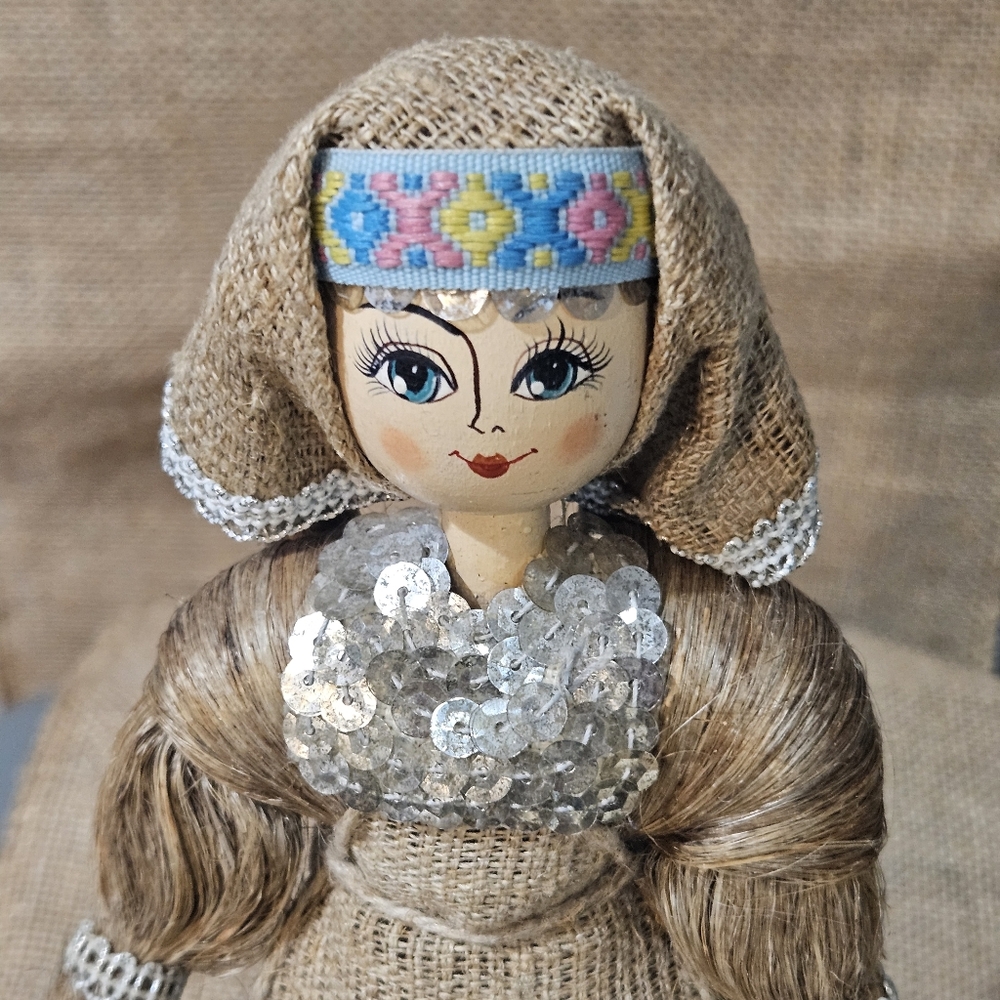 Vintage Folk Art Traditional Slavic Doll - Picture 2 of 12